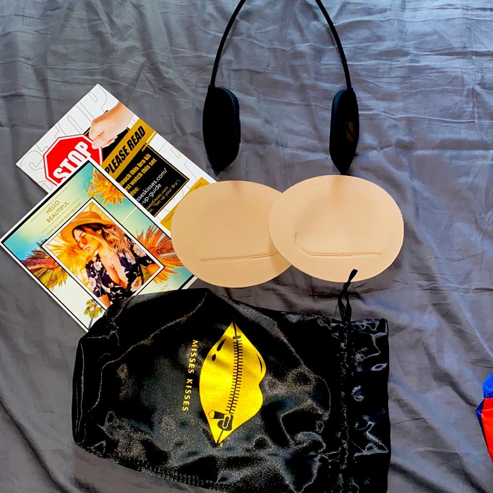 Misses kisses deep plunge invisible bra